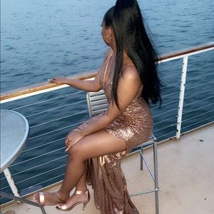 Bronze Alamour the Label prom dress